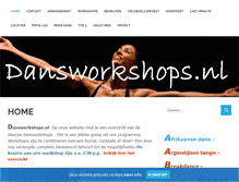 Tablet Screenshot of dansworkshops.nl